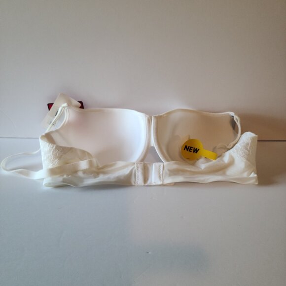 LILLY OF FRANCE WHITE SENSATIONAL LACE LUXURY BRA 38 D - Picture 3 of 7